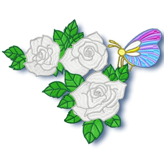 Roses and Butterflies