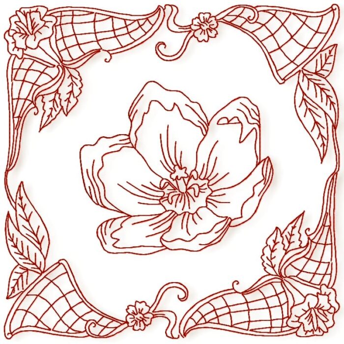Spectacular Redwork Blocks