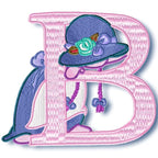 Sunbonnet Alphabet machine embroidery