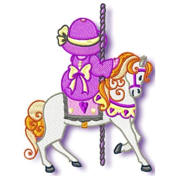 Sunbonnet on Carousel Horses