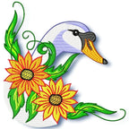 Swan With Flowers