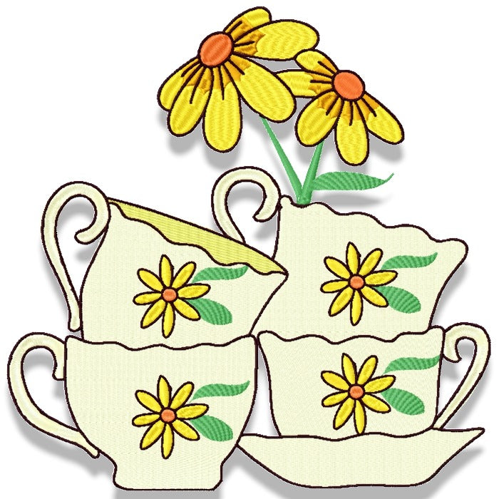 Tea Time Floral Set