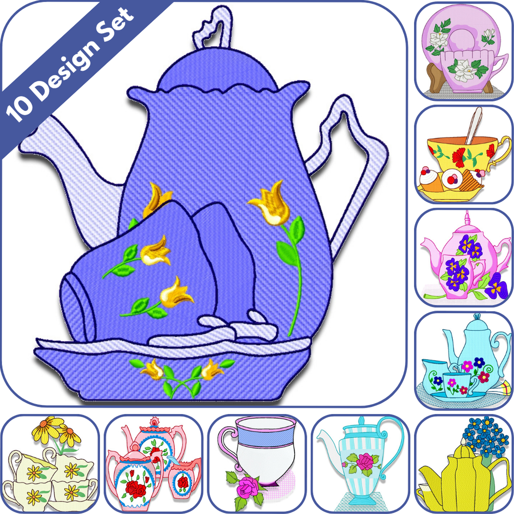 Tea Time Floral Set