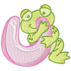 Cute Froggie Alphabet U