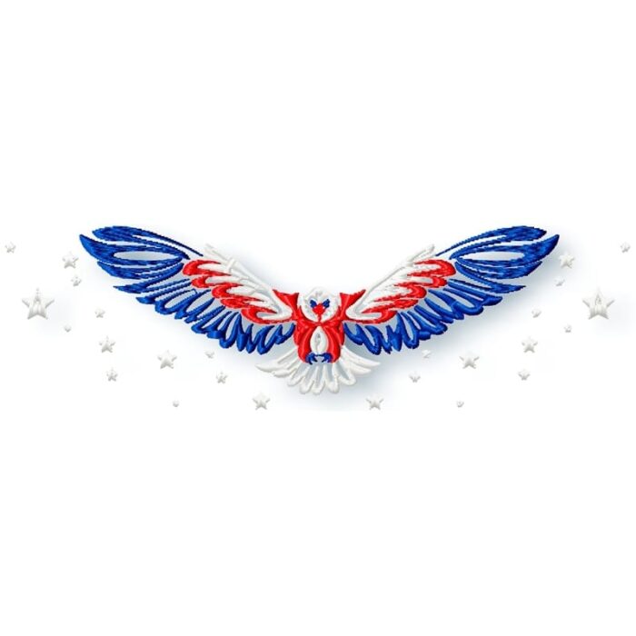 USA Eagles machine embroidery