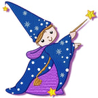 Whimsical Wizard machine embroidery
