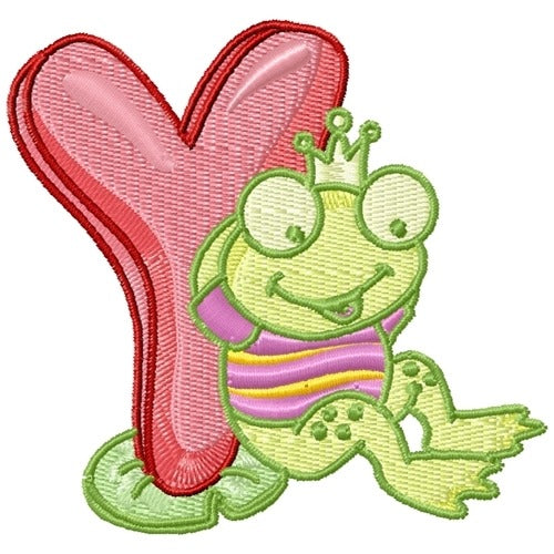 Cute Froggie Alphabet Y
