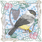 Yellow Belly Tit Bird