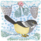 Yellow Belly Tit Bird