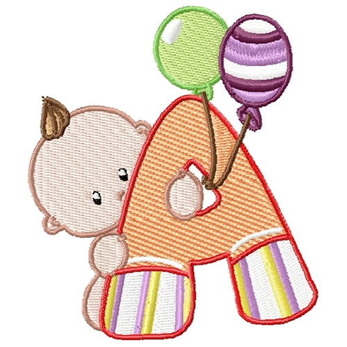Patchy Baby Alphabet "A"