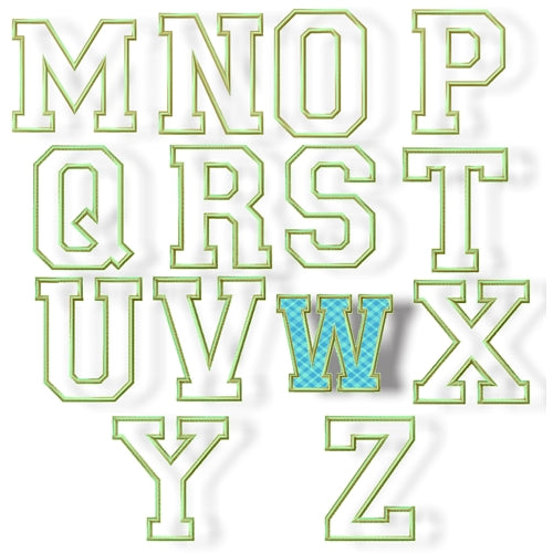 Applique Alphabet Set