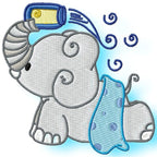 Bath time Elephants