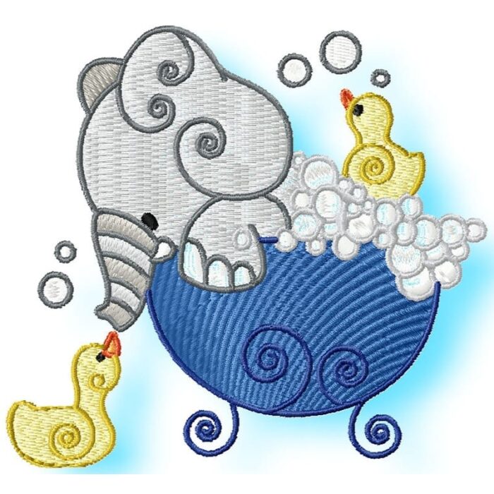 Bath time Elephants