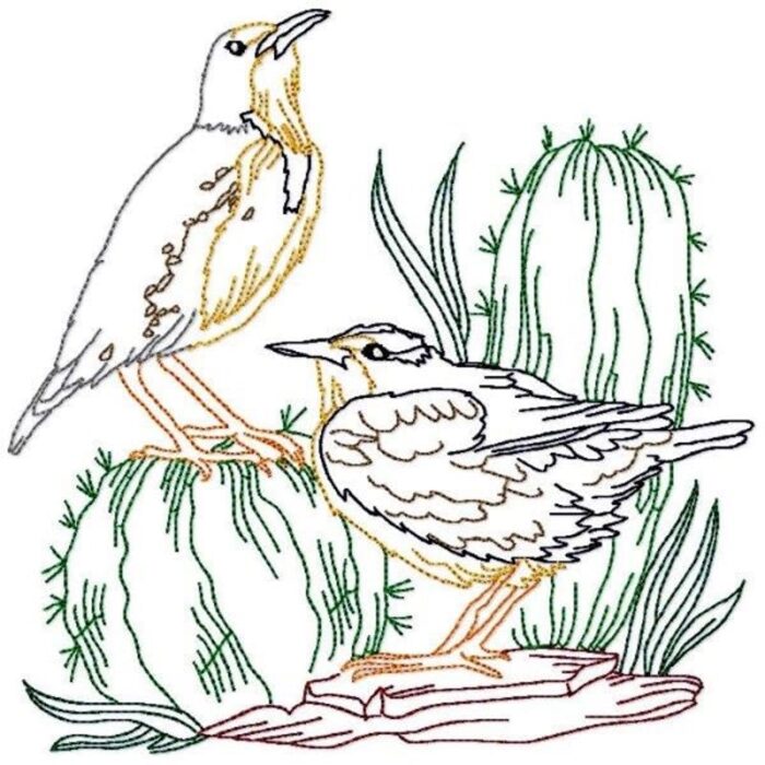 Bird Blocks with linework
