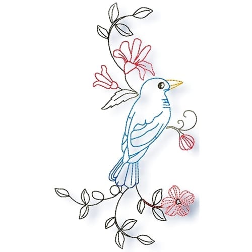 Blue Birds Line Work