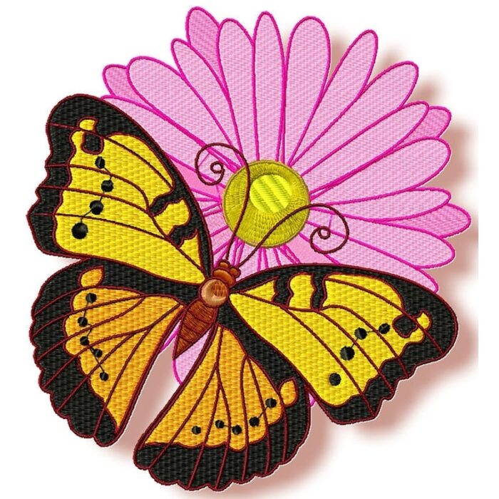 Butterfly On A Flower
