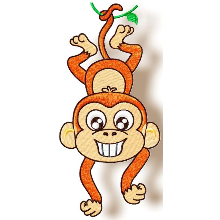 Cheeky Monkey Machine Embroidery
