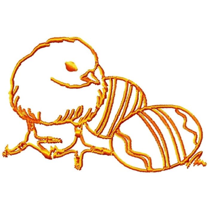 Chicken machine embroidery
