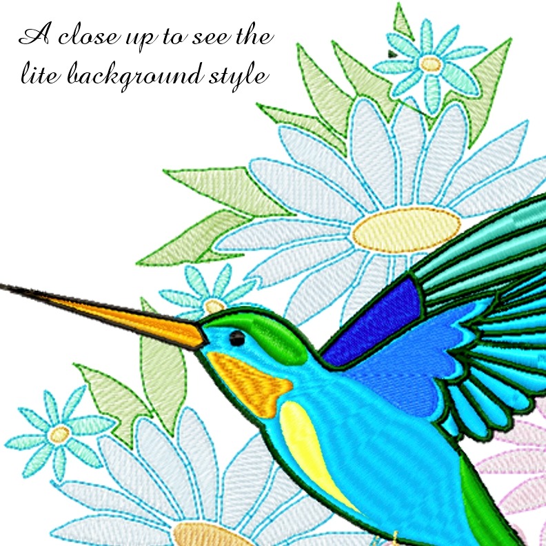 Hummingbirds on Flowers