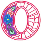 Colour-line Floral Alphabet