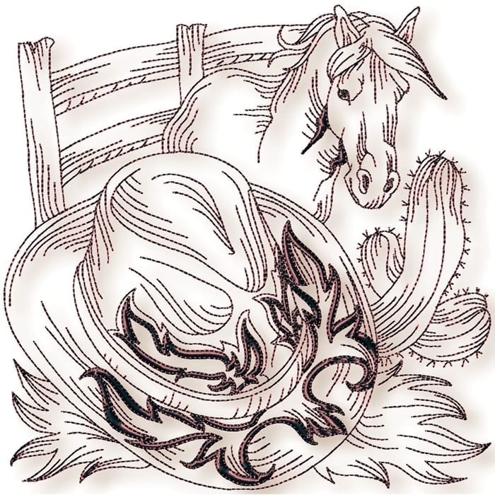 Country Redwork