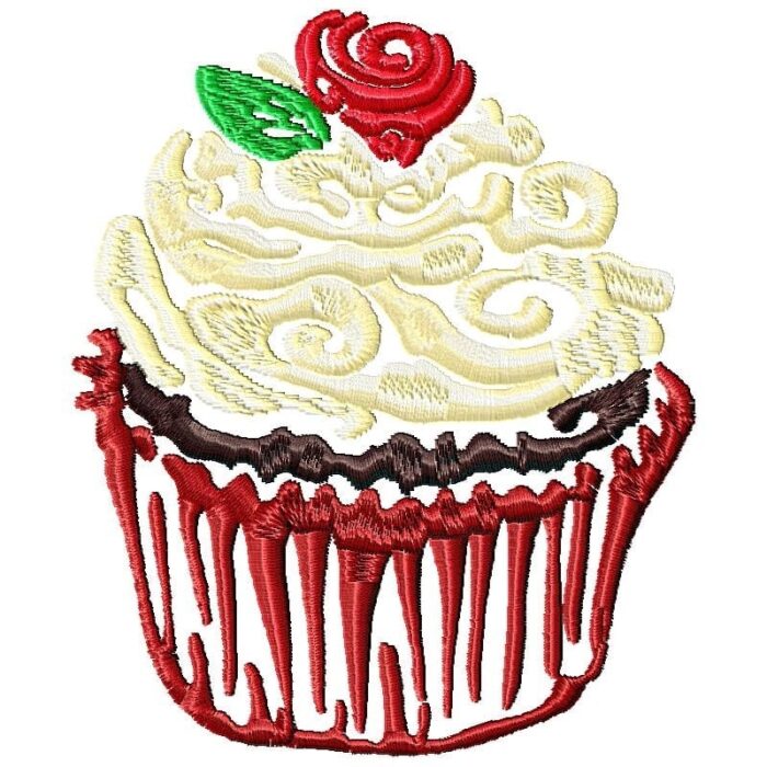 Cup Cakes machine embroidery
