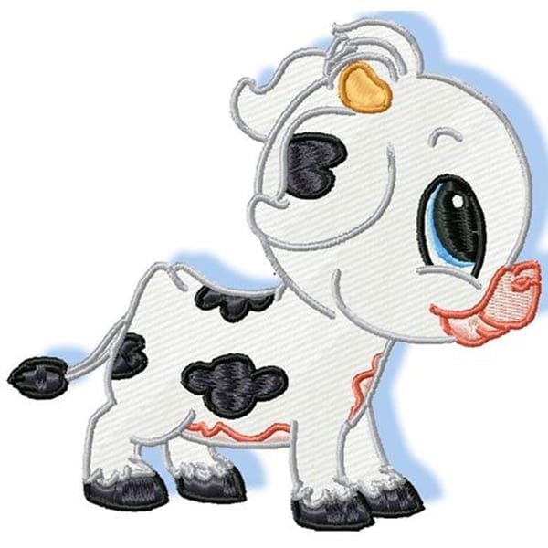Cute Cows Machine Embroidery