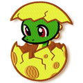 Dino In Shell machine embroidery