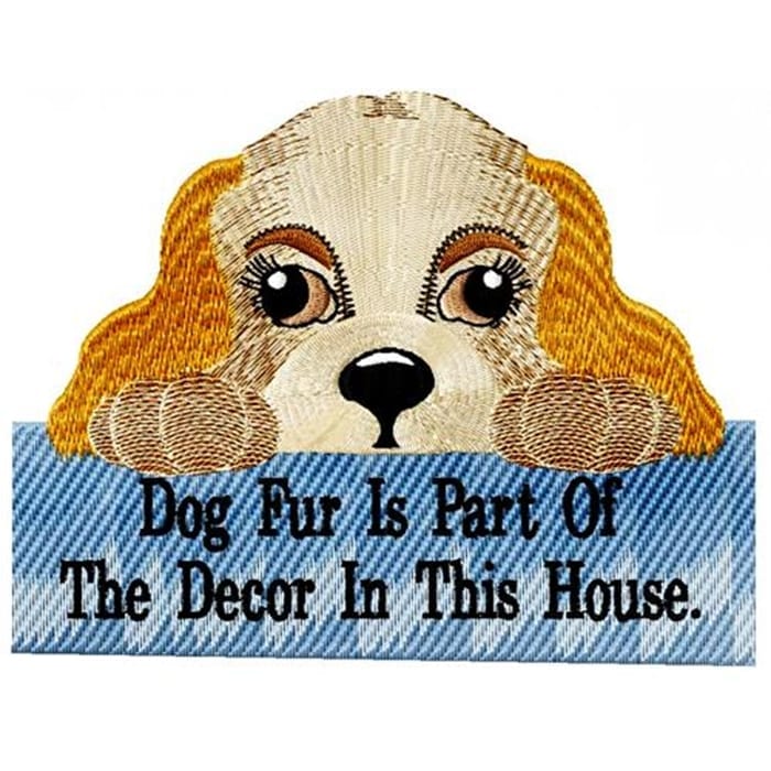Dog Fur machineembroidery