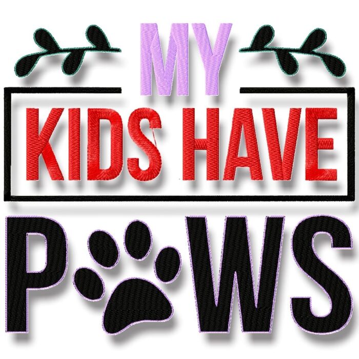 Dog and Cat Quotes machine embroidery