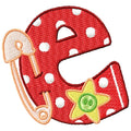 Patchy Baby Alphabet "e"