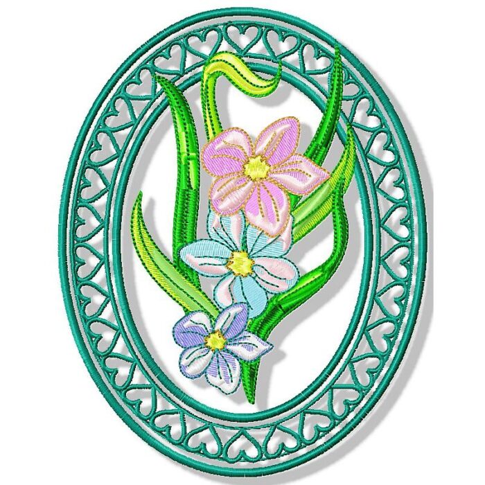 Fancy Floral Ovals