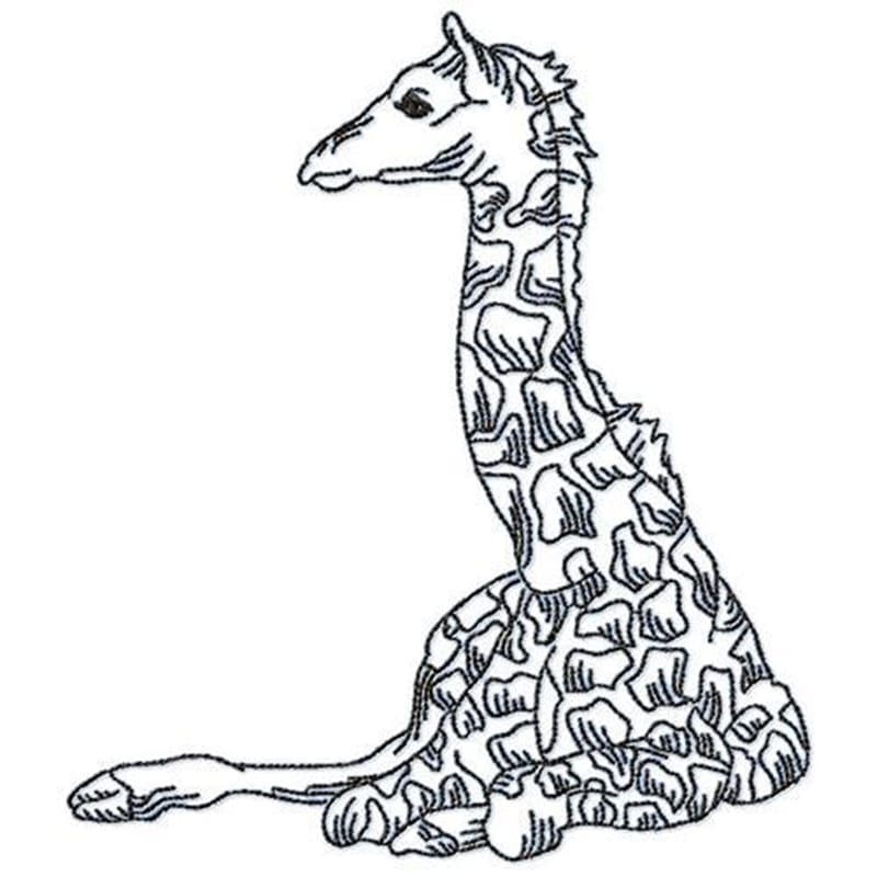 Giraffes in Black Work