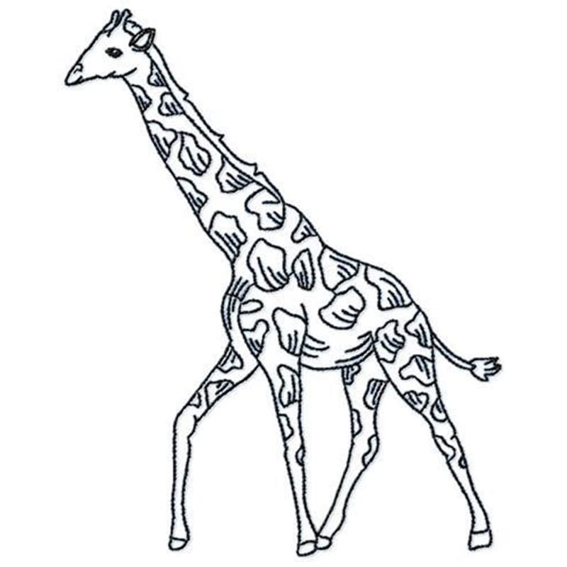 Giraffes in Black Work