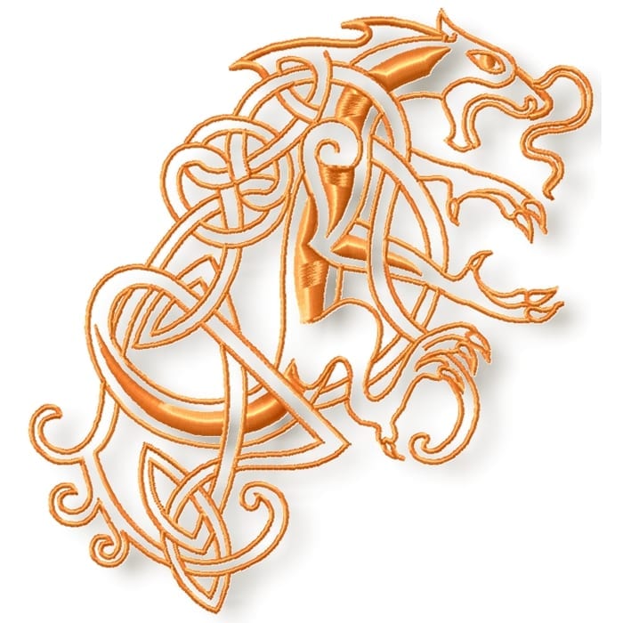 Golden Dragon machine embroidery designs