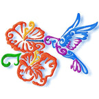 Hummingbird and Flowers