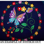 Butterfly Circles Machine Embroidery