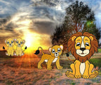 Jungle Friends machine embroidery