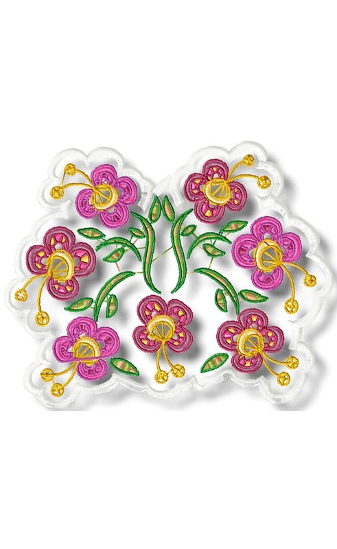 Flowers Lace Look