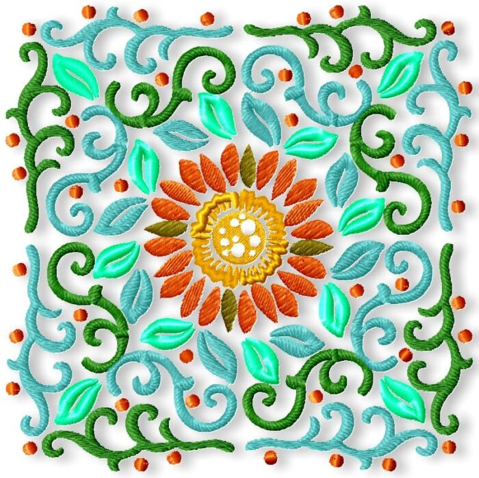 Leafy Flower Blocks