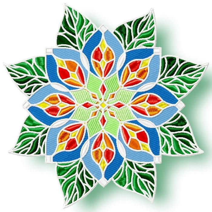 Leafy Flower Circles