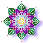 Leafy Flower Circles