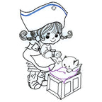 Vintage Girl Line Work