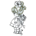 Vintage Girl Line Work