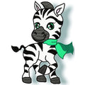 lovable little zebra