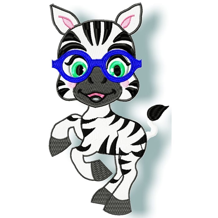 lovable little zebra