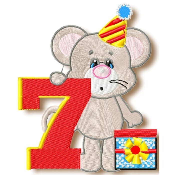 Birthday Numbers Mice