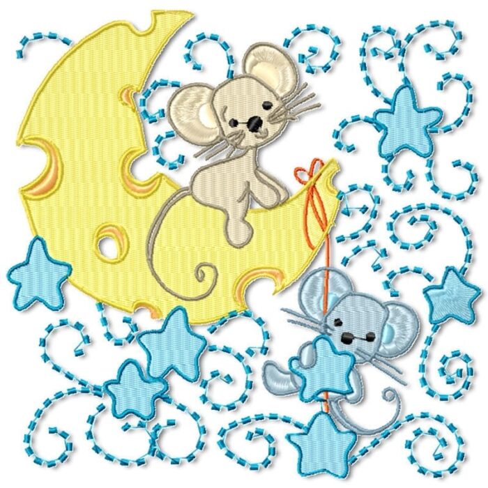 Sky Moon Curly Blocks