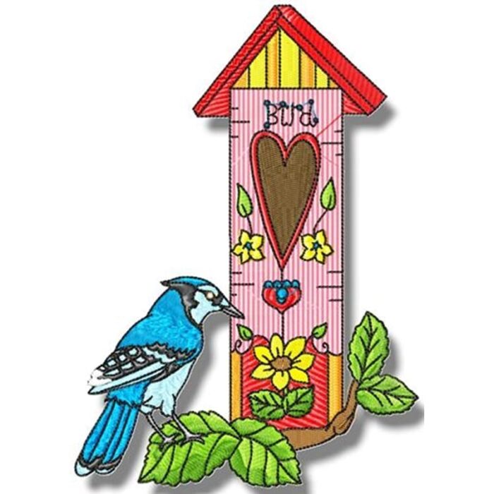 Bird Houses With Line Work