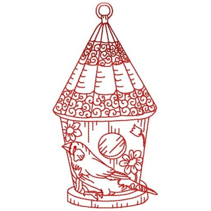 Bird Houses With Line Work